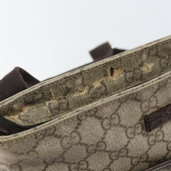 GUCCI GG Supreme Shoulder Bag PVC Beige Silver 141626 Auth BA6168 - Picture 9 of 16